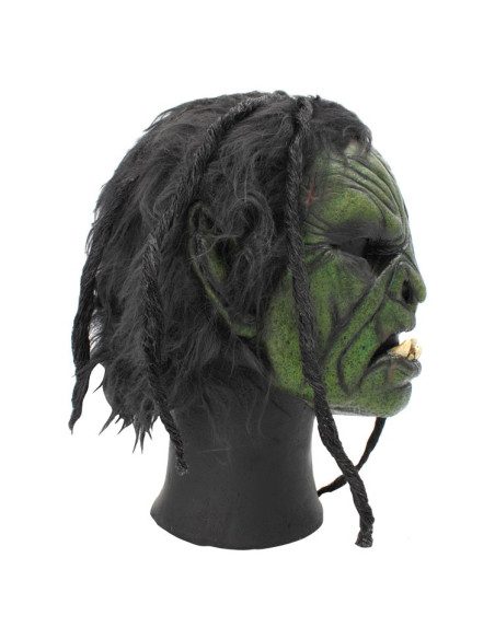 Orc mask with hair