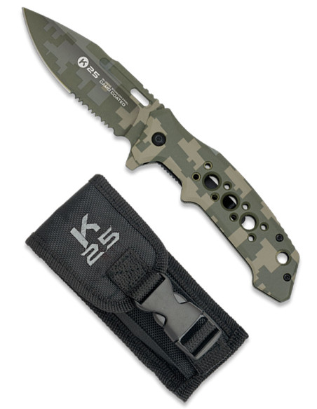 K25 Tactical Knife with Aluminum... K25 Tactical Knife with Aluminum...