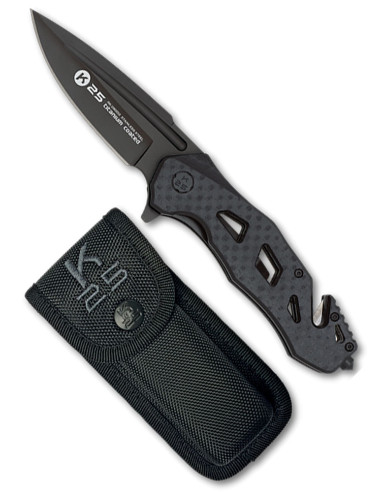 Rescue Tactical Knife K25 G10 Carbon Fiber Effect