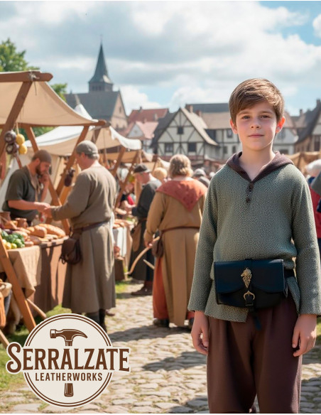 Medieval bag wolf design model Selena