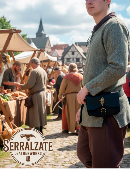 Medieval bag wolf design model Selena