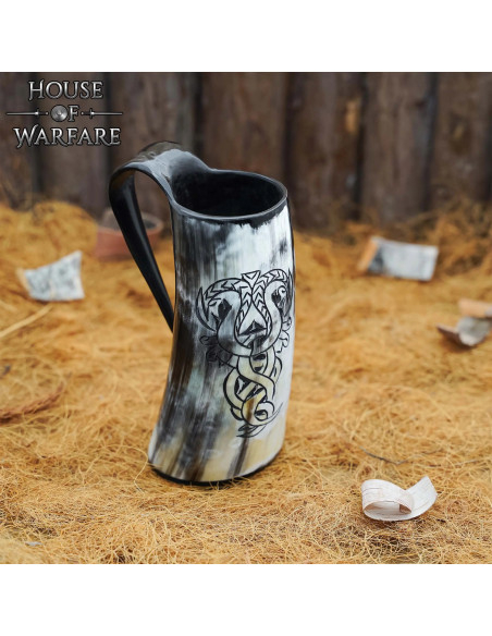 Medieval Snake Horn Mug