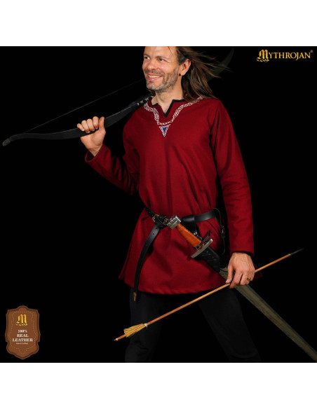 Large black leather adjustable...