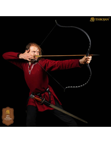 Large black leather adjustable...