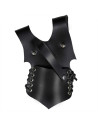 Medieval black leather harness model Ranger, left hand