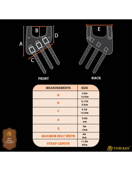 Renaissance-style brown leather belt,... Renaissance-style brown leather belt,...