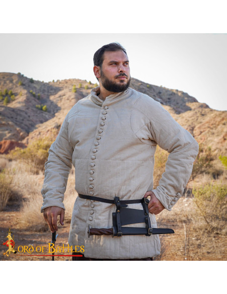 Medieval adjustable leather belt...