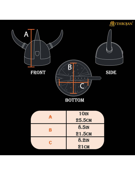 Viking helmet with horns and lion badge