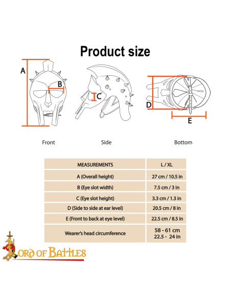 Roman helmet of Gladiator Maximus...