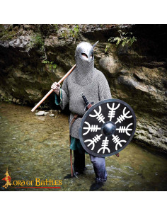 Viking helmet with visor and chainmail (Gauge 16) 2