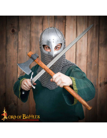 Viking helmet with visor and...