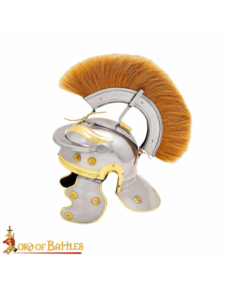 Roman Centurion Helmet with Yellow Crest Roman Centurion Helmet with Yellow Crest