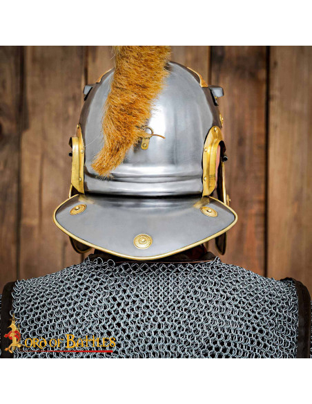 Roman Centurion Helmet with Yellow Crest Roman Centurion Helmet with Yellow Crest