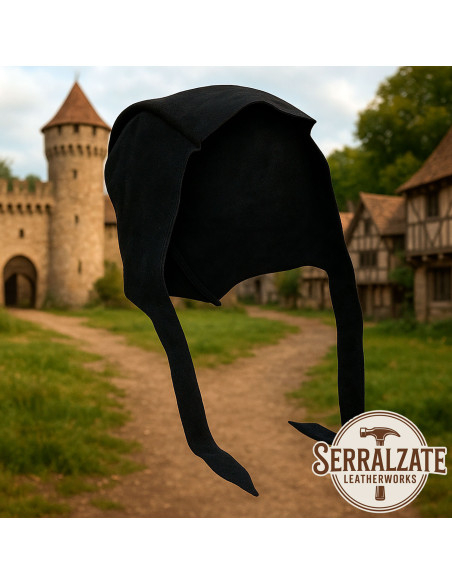 Medieval leather capelet model Lope,... Medieval leather capelet model Lope,...