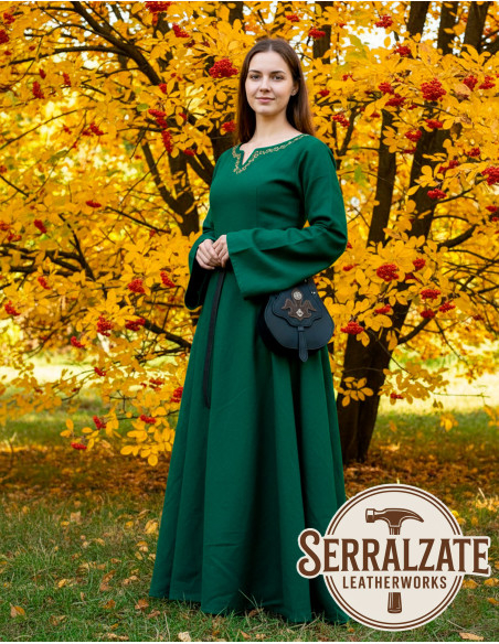 Medieval leather bag model Catalina,...