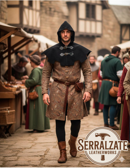 Medieval Godfrey hood and shoulder...