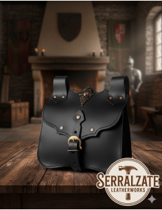 Medieval Belt Bag Ferocia - Black