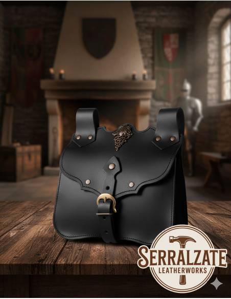 Medieval Belt Bag Ferocia - Black