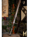 Long Imperial Sword finished in steel for LARP (120 cm.)