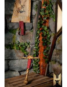 Long Imperial Sword with Gold Finish for LARP (120 cm.)