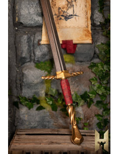Short Imperial Sword with Gold Finish for LARP (102 cm.) 2