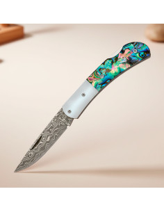 Albainox Pocket Knife with Mother of Pearl Handle and...
