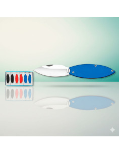 Set of 6 Albainox keychain knives, assorted colors (14.3...