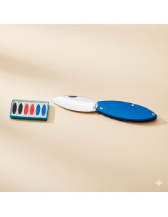 Set of 6 Albainox keychain knives, assorted colors (14.3... 2