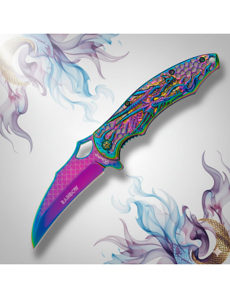 Albainox Rainbow Dragon Pocket Knife...