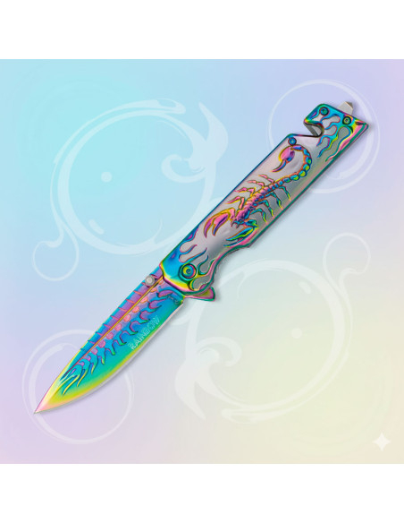 Albainox Rescue Knife Model Rainbow...