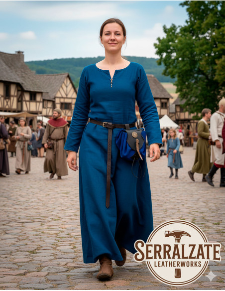 Medieval leather alms bag model Sky,... Medieval leather alms bag model Sky,...