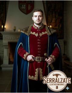 Medieval leather belt model Mateo, Brown 2