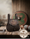 Viking leather bag model Gunnhild, brown