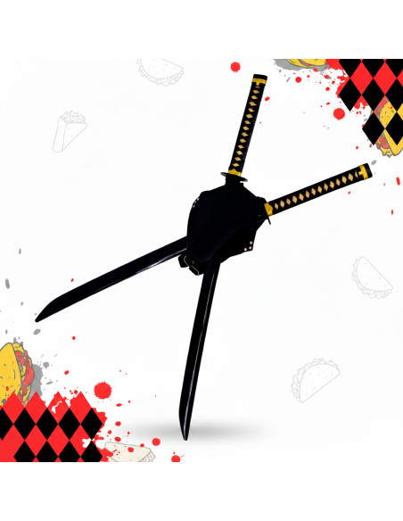 Set of 2 katanas with back sheath for... Set of 2 katanas with back sheath for...