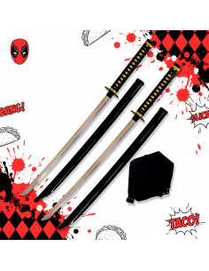 Set of 2 katanas with back sheath for Deadpool, Marvel 2