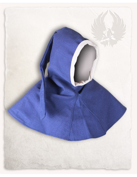 Medieval hood for children, blue color Medieval hood for children, blue color