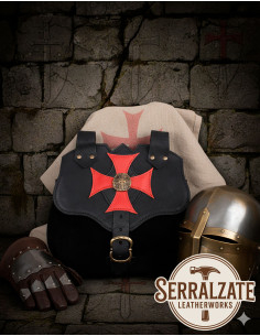 Black Templar Cross Paté Bag, for belt