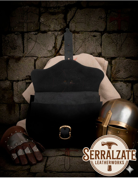 Black Templar Cross Paté Bag, for belt