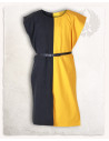 Medieval tabard model Ignaz, black and yellow