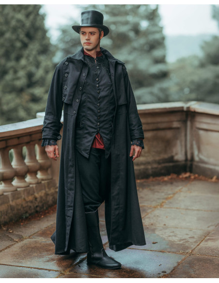 Medieval coat model Kondor, black color