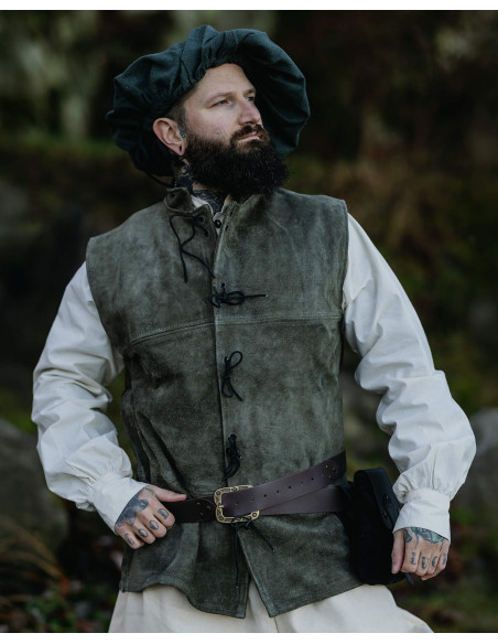 Medieval leather vest model Laertes,... Medieval leather vest model Laertes,...