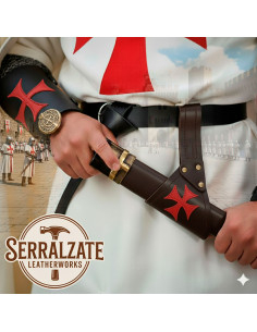 Crossed Leather Belt in Brown Leather: Unleash the... 2