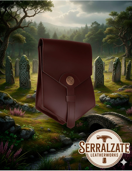 Celtic leather bag model Brigida,...