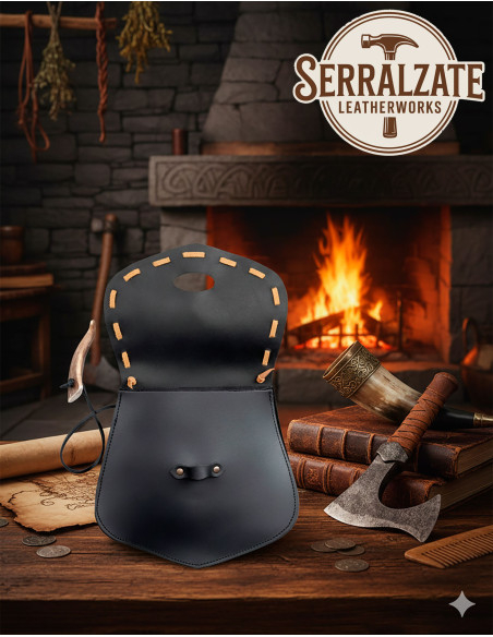 Viking horn belt bag, Gjallarhorn for...