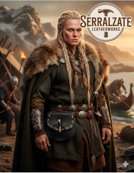 Viking horn belt bag, Gjallarhorn for...