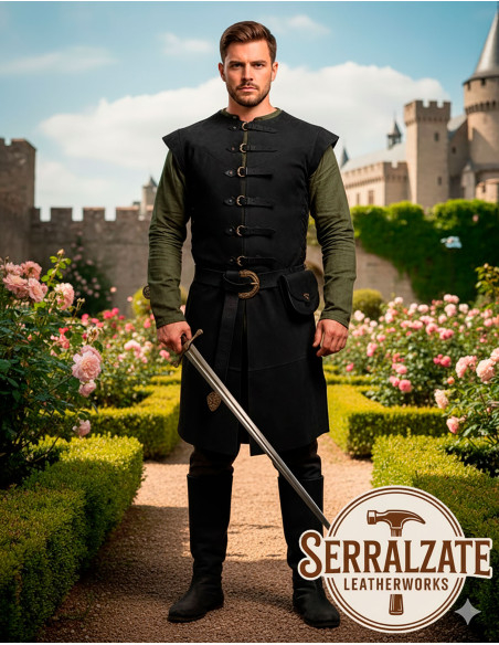 Medieval Tunic Baldomero - Black