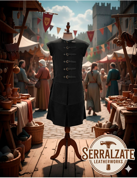 Medieval Tunic Baldomero - Black