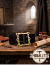 Wide medieval belt Ivo - Black