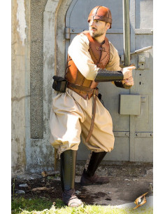 Sand colored wide medieval pants, Epic Armory