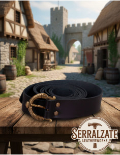 Medieval Belt Carolus Snake - Black